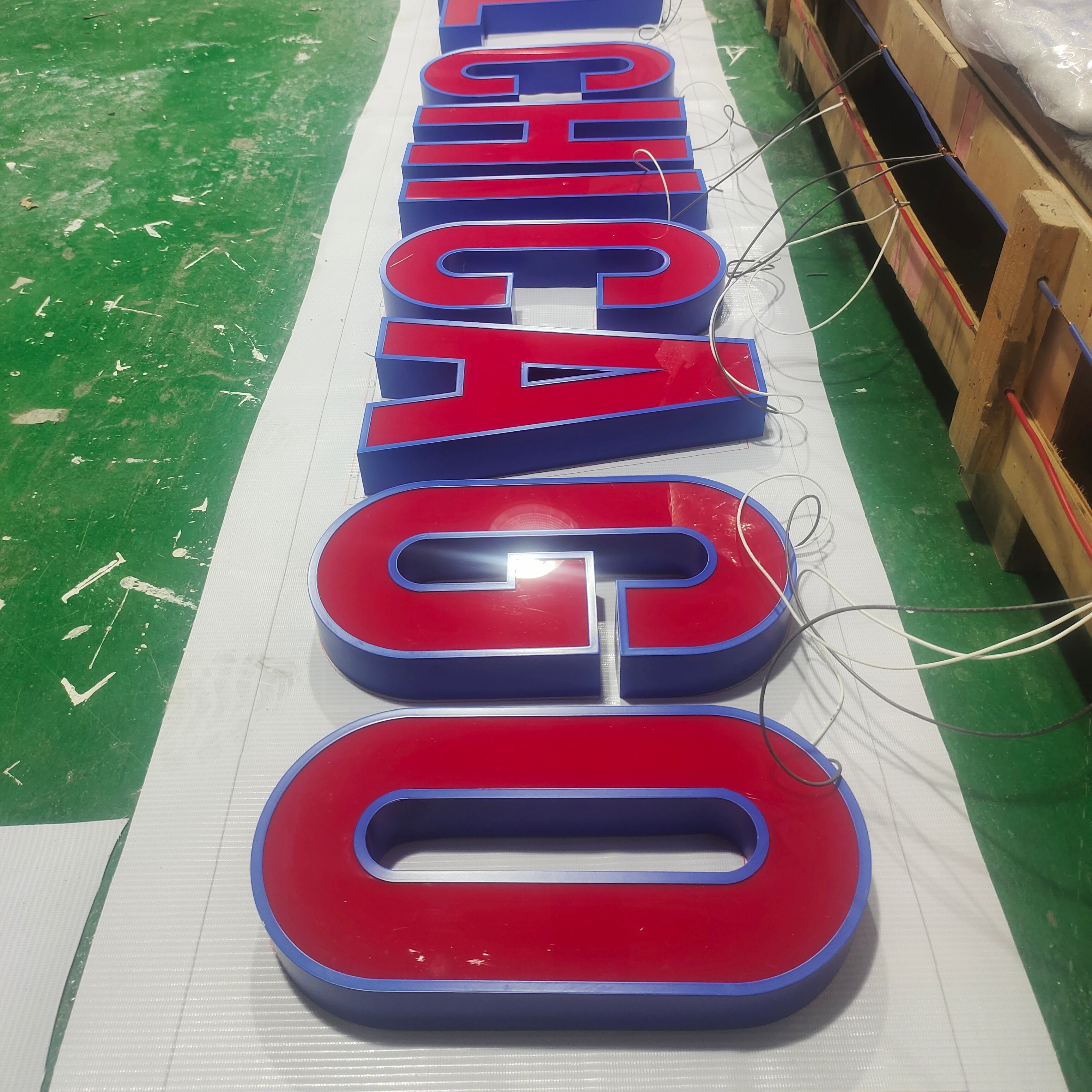 Custom Stainless Steel Led Channel Storefront Letters Illuminated 3D Sign for Building Led Front-lit Signage